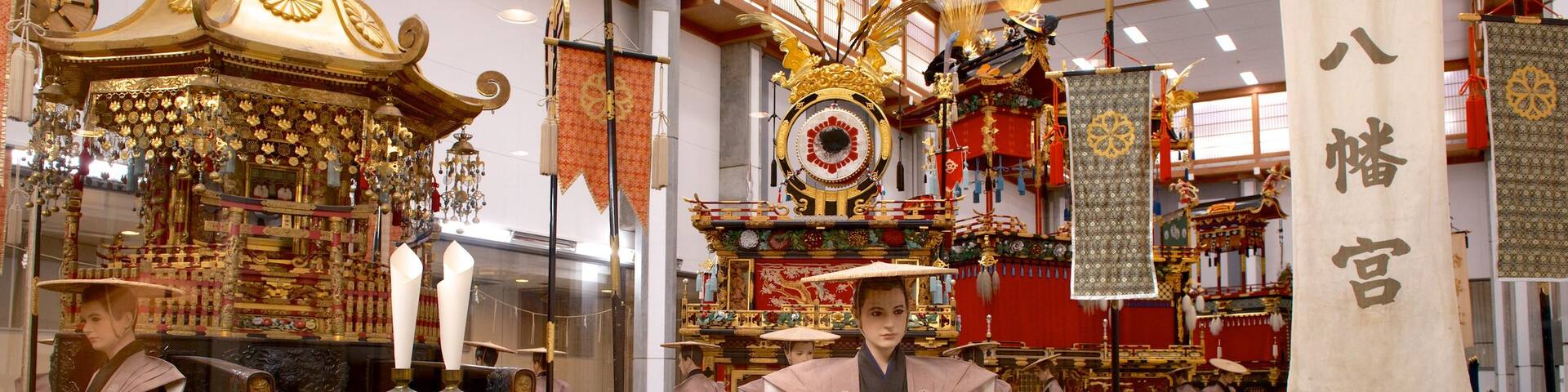 Takayama Yatai Kaikan which includes religious aspects