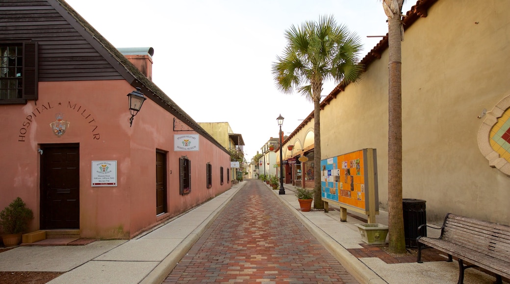 St. Augustine featuring street scenes