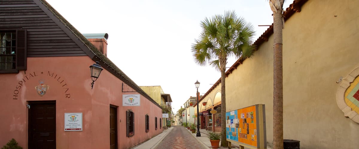 St. Augustine featuring street scenes