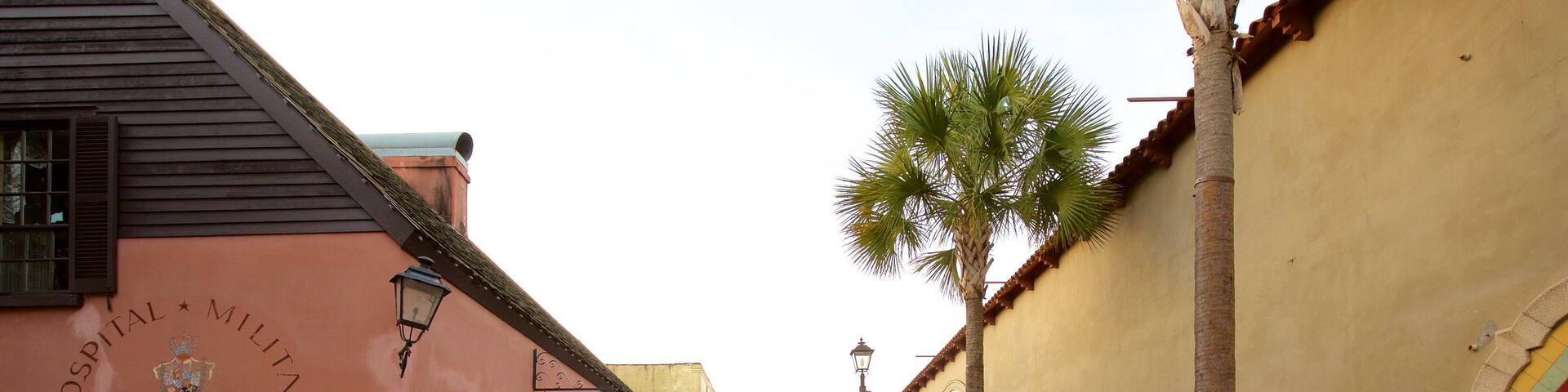 St. Augustine das einen Straßenszenen
