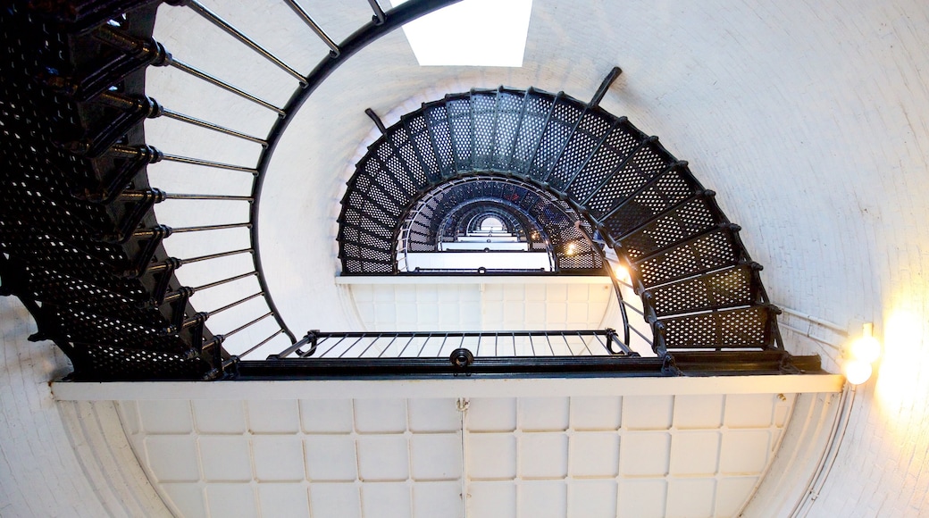 St. Augustine Lighthouse and Museum showing interior views