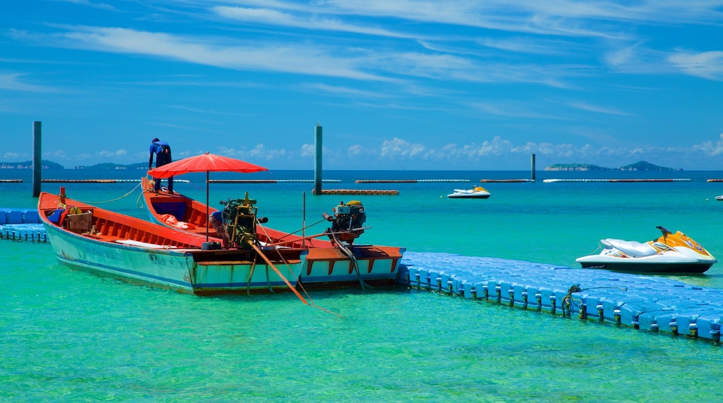 Samae Beach which includes general coastal views and boating