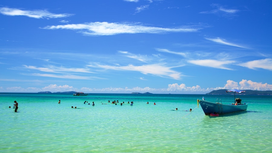 Koh Lan featuring boating and general coastal views
