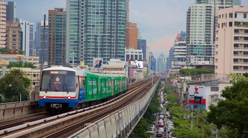 Sukhumvit which includes city views and vehicle touring