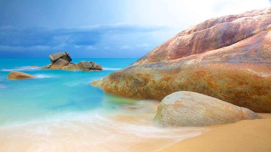 Hin Ta and Hin Yai featuring rugged coastline