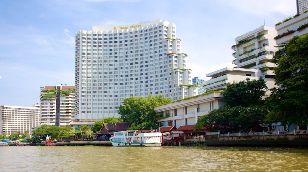 Bangkok das einen Stadt und Fluss oder Bach