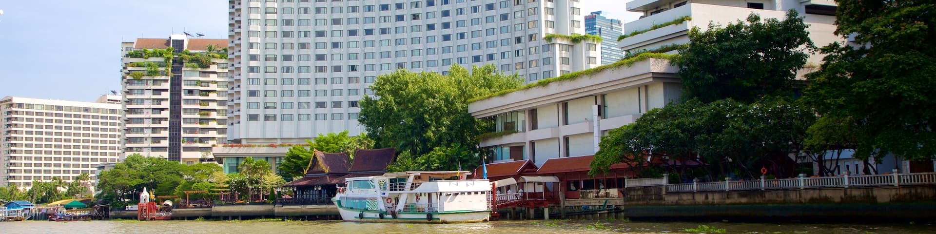 Bangkok qui includes riviĂšre ou ruisseau et ville