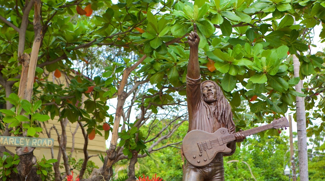 Bob Marley Museum featuring a statue or sculpture