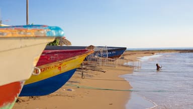 South Coast featuring a beach and boating