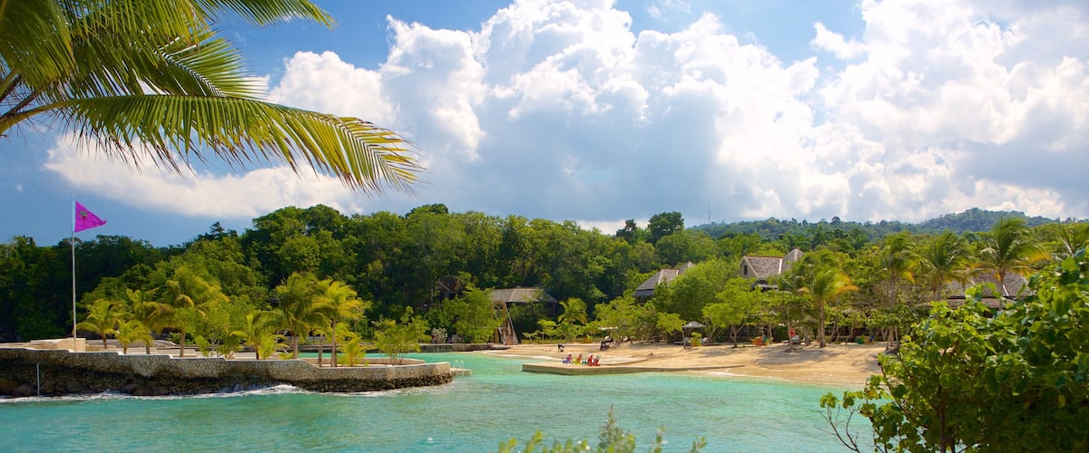 Boscobel featuring tropical scenes, a beach and views