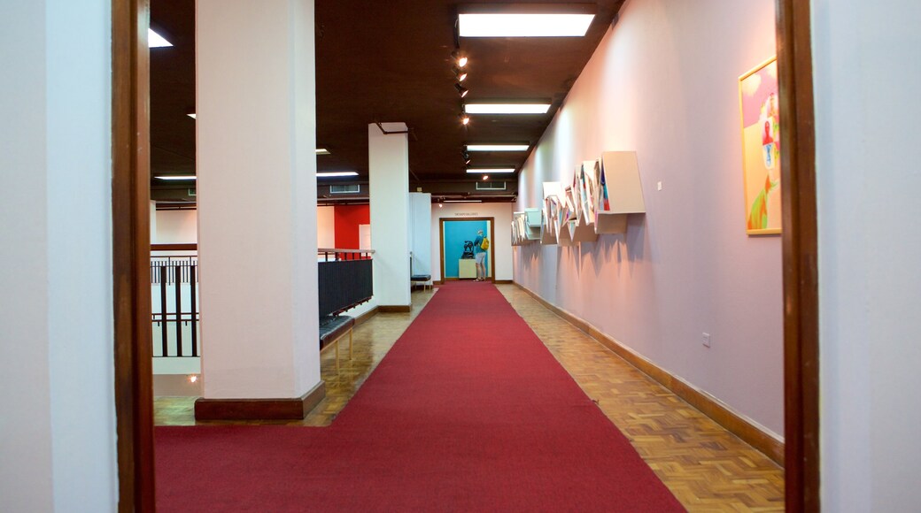 National Gallery of Jamaica showing interior views