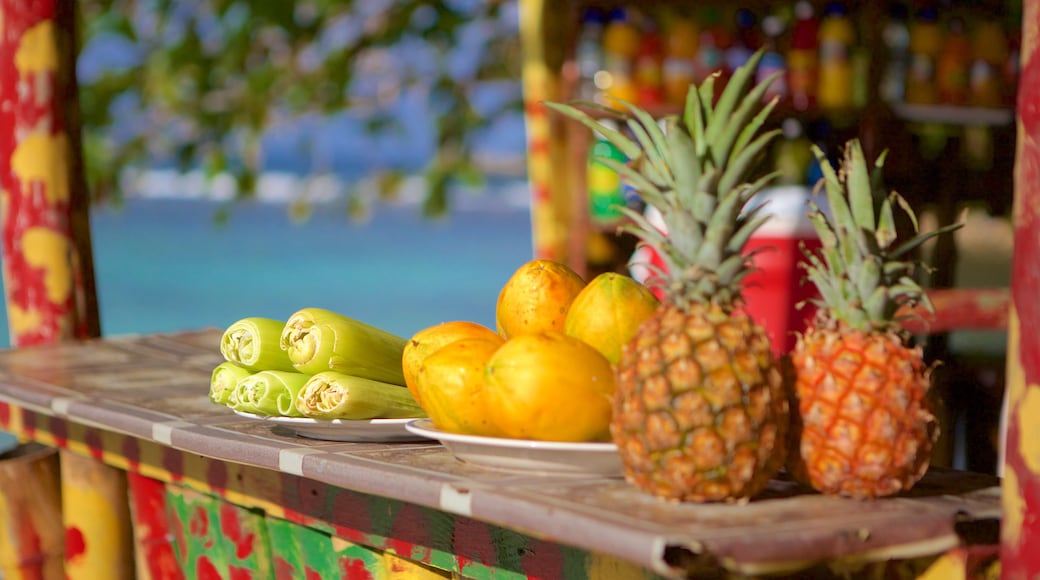 Winnifred Beach showing food