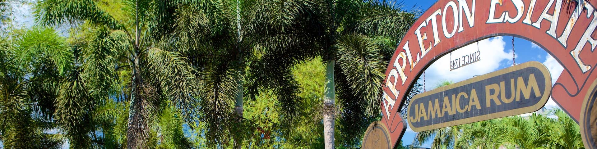 Appleton Estate which includes signage and a park