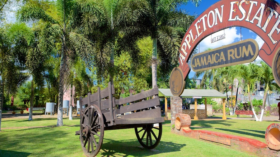 Appleton Estate which includes signage and a park