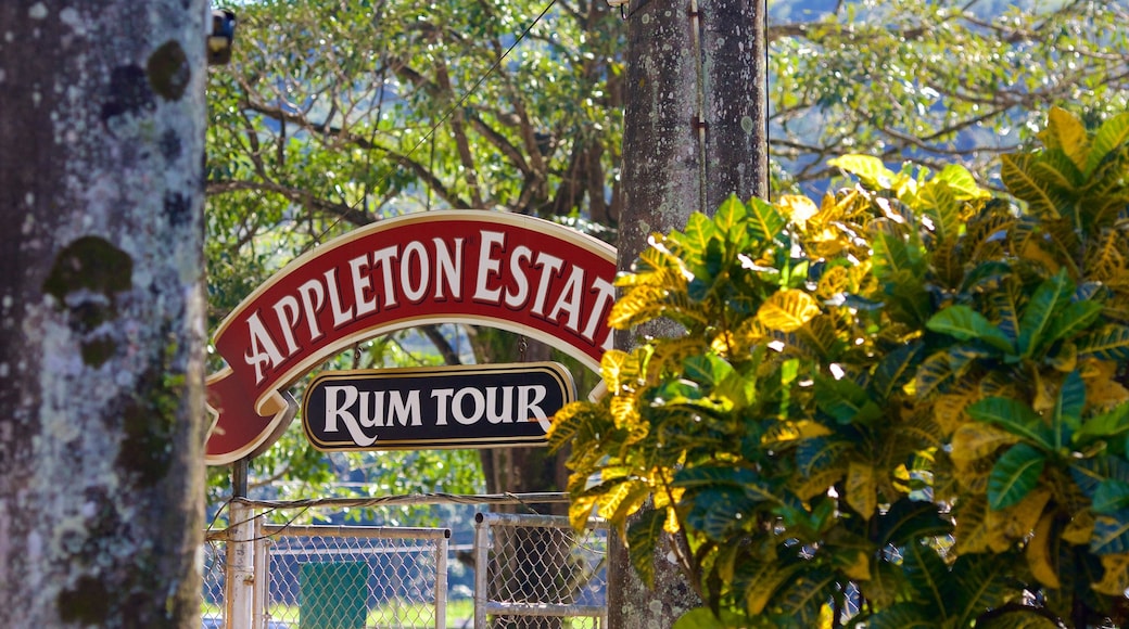 Hacienda Appleton que incluye señalización