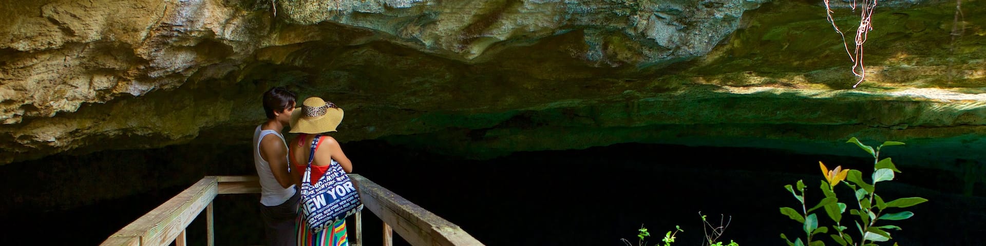 Ben\'s Cave showing views as well as a couple
