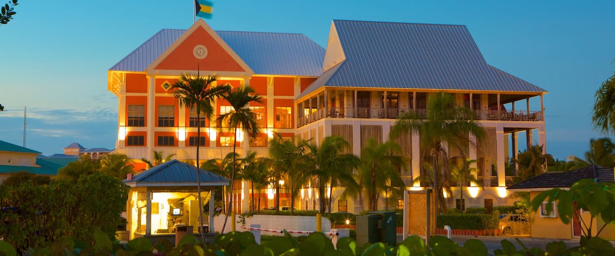 Freeport featuring heritage elements and night scenes