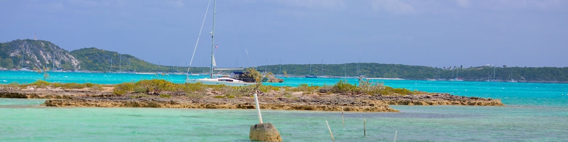 Palm Bay Beach which includes a bay or harbor
