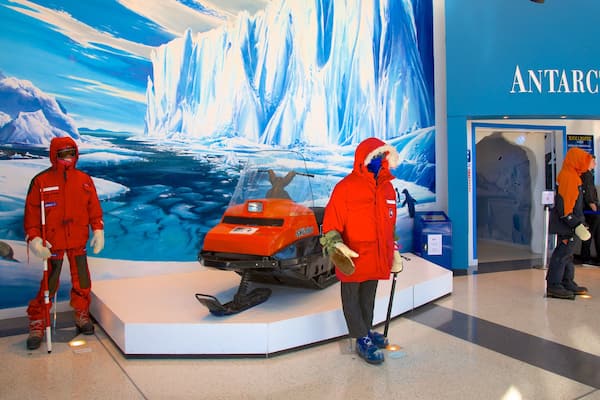 International Antarctic Centre mit einem Innenansichten