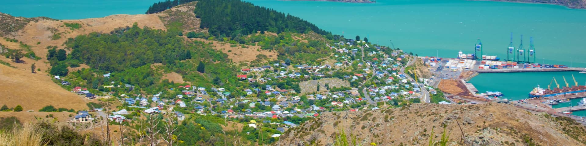 Mount Cavendish featuring landscape views, mountains and a coastal town