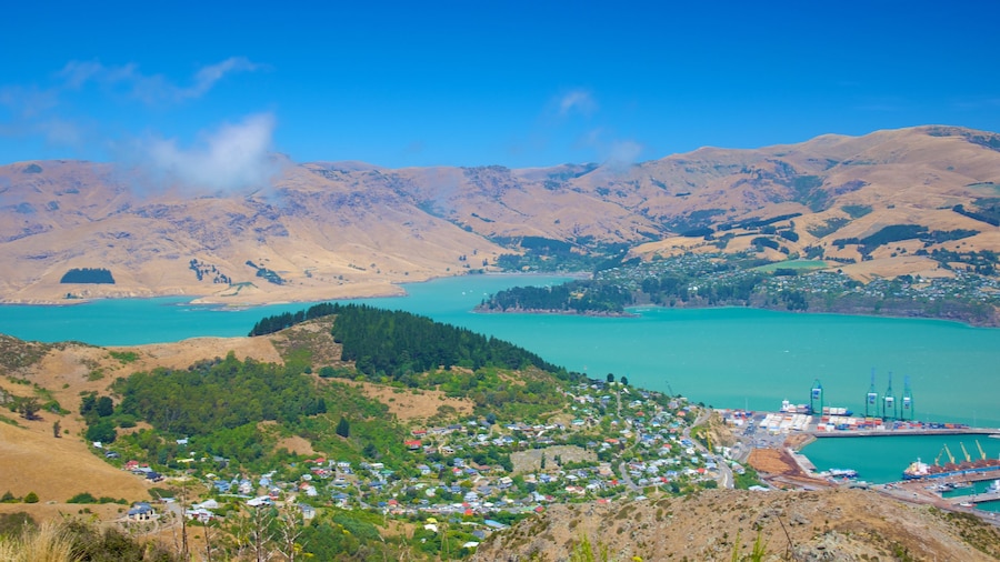 Mount Cavendish featuring landscape views, mountains and a coastal town