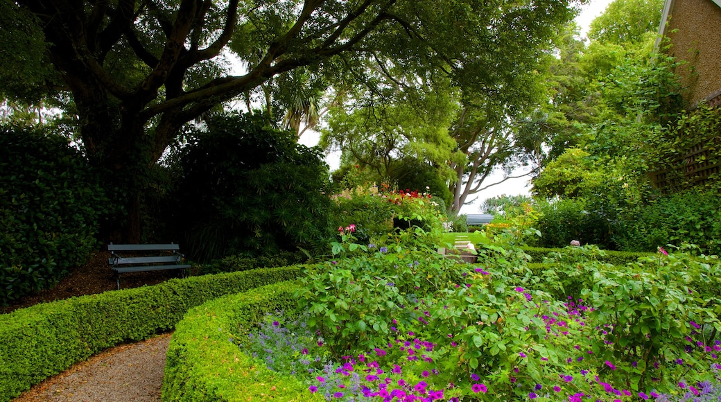 Olveston que incluye un jardín