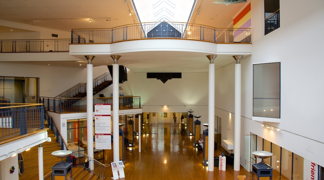 Dunedin Public Art Gallery which includes interior views