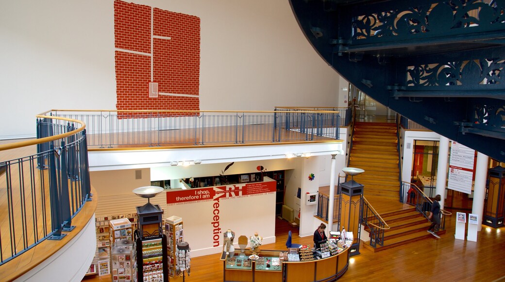 Dunedin Public Art Gallery featuring interior views