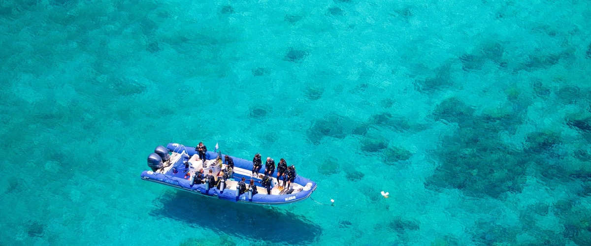 Noumea bevat algemene kustgezichten en varen en ook een klein groepje mensen