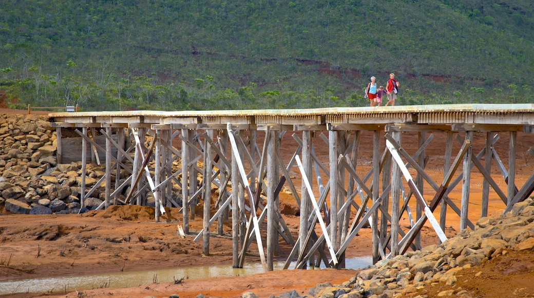Yate mostrando un puente