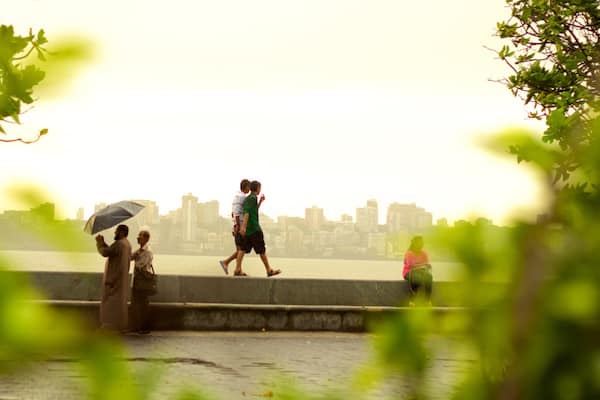 Marine Drive as well as a large group of people
