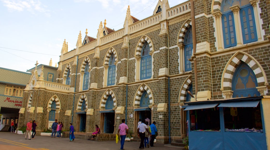 Mt. Mary Church featuring heritage elements as well as a large group of people