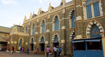 Mt. Mary Church showing heritage elements as well as a large group of people