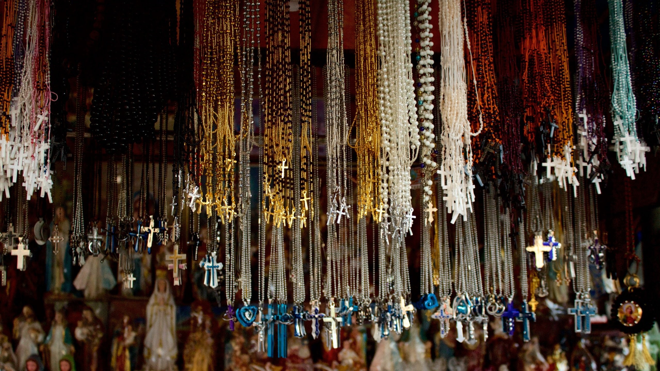 Mt. Mary Church showing religious elements and shopping