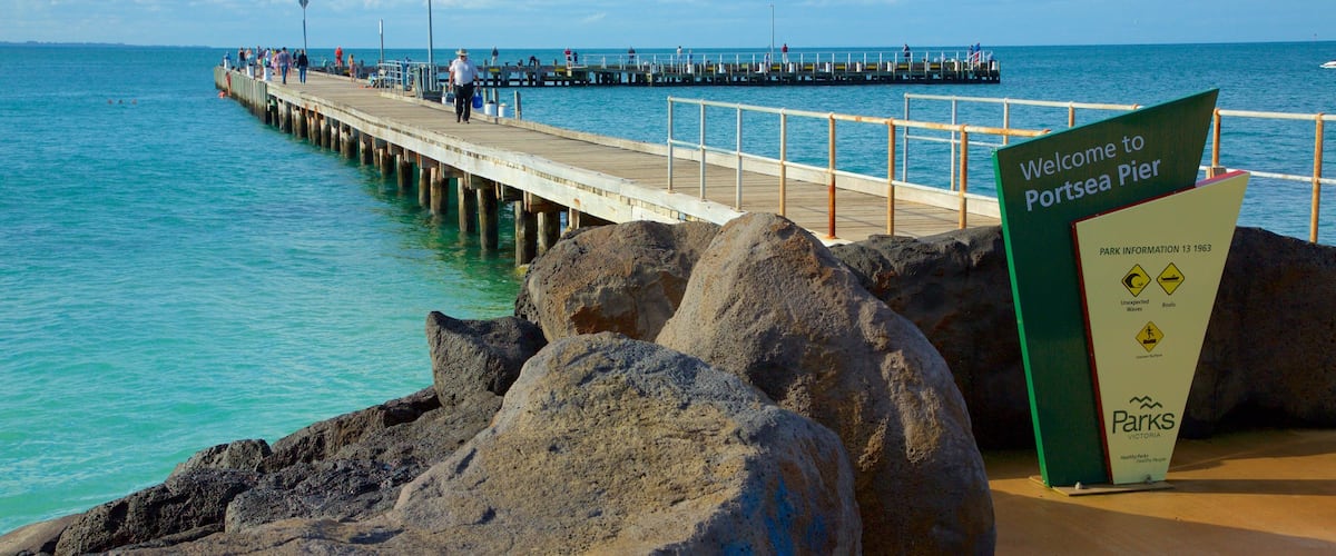 Portsea featuring rocky coastline and general coastal views