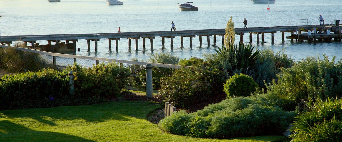 Portsea featuring general coastal views and boating