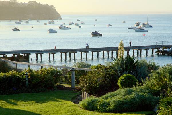 Portsea featuring general coastal views and boating