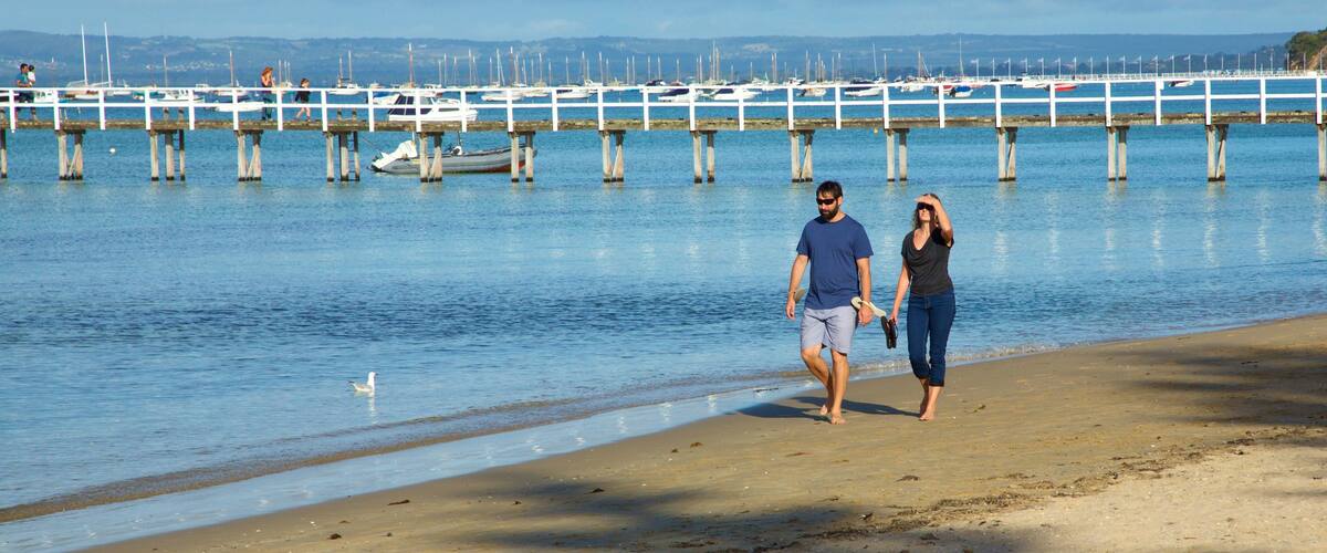 Sorrento Front Beach featuring a beach as well as a couple
