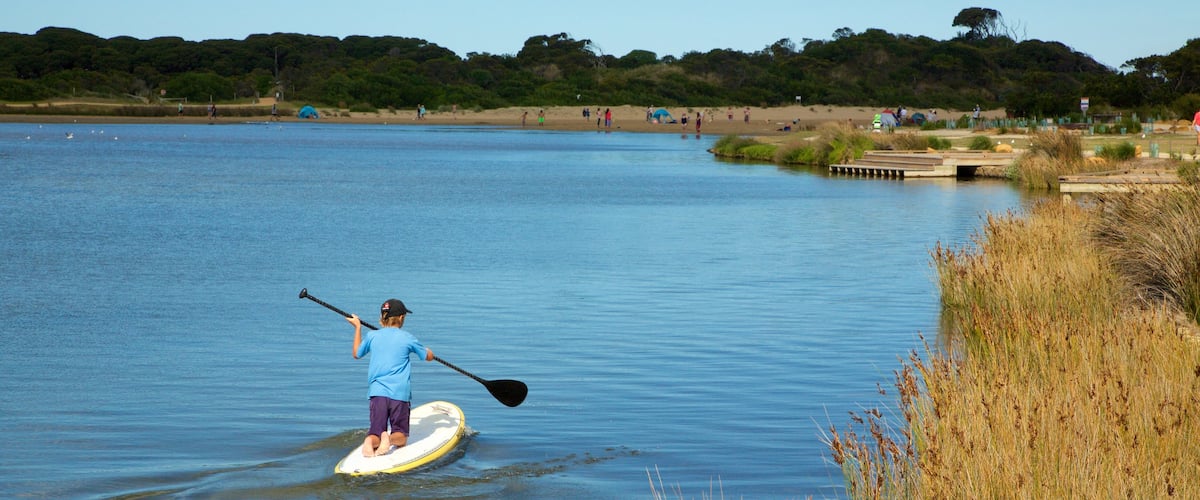 Anglesea which includes kayaking or canoeing and a river or creek as well as an individual child