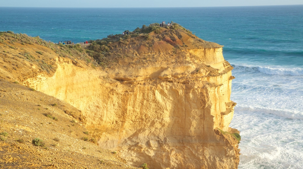 Twelve Apostles featuring a gorge or canyon and rugged coastline