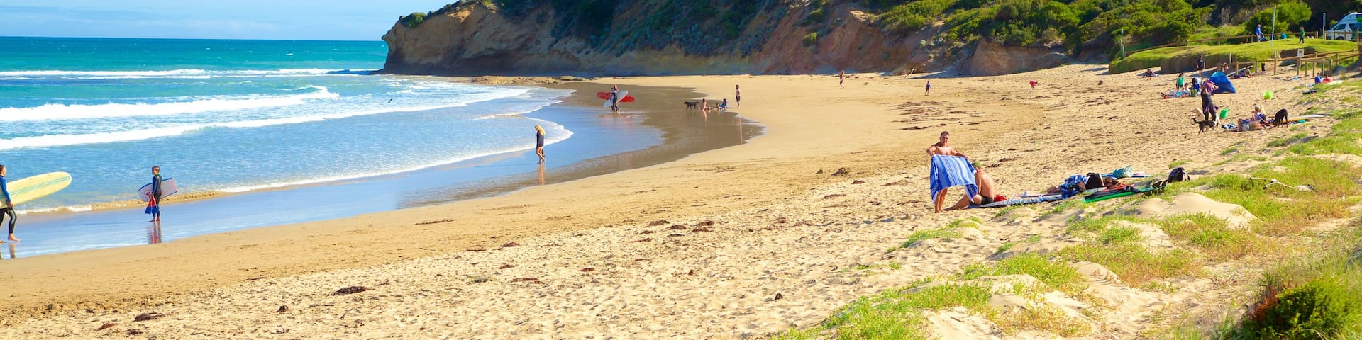 Great Ocean Road featuring a sandy beach and a bay or harbour