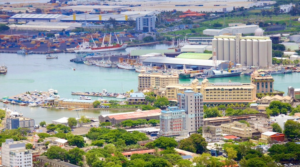 Mauritius caratteristiche di vista della costa e città