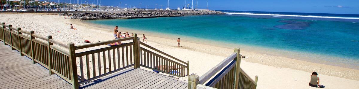 Saint-Pierre das einen Sandstrand