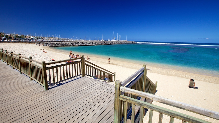 Saint-Pierre showing a sandy beach