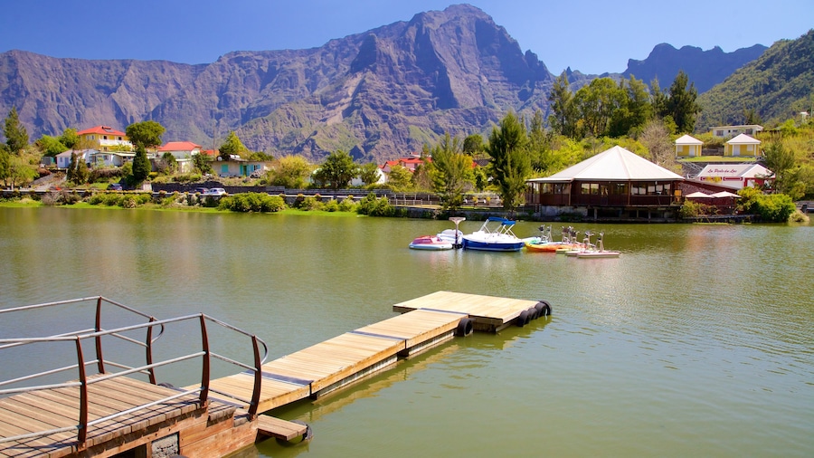Cilaos featuring mountains and a lake or waterhole