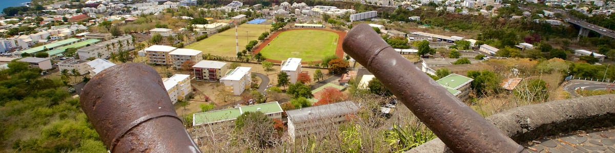 Saint-Denis featuring heritage elements, general coastal views and a city