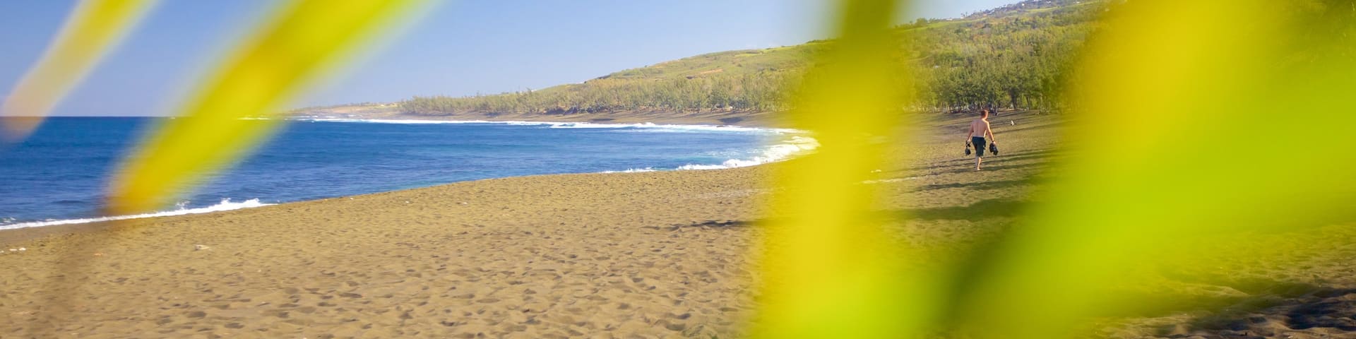 l\'Etang-Sale les Bains showing a beach