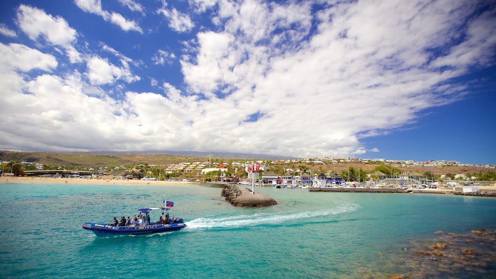 Saint-Gilles-les-Bains montrant vues littorales et navigation