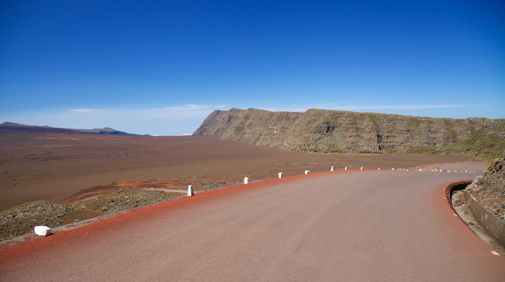 Piton de la Fournaise featuring landscape views, tranquil scenes and desert views