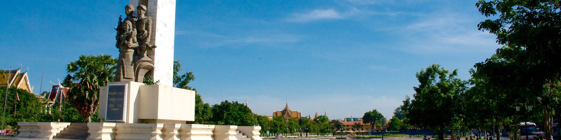 Cambodia-Vietnam Friendship Monument featuring a monument and a park